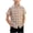 Khaki, variant on Plaid Shirts for Boys Lapel Button Down Gingham Short Sleeve Shirts Lightweight Casual Hiking Study Tour Shirt Khaki 11-12 Years