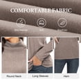 thumbnail image 5 of Asklazy Women's Turtleneck Sweater Long Sleeve Cozy Warm Casual Lightweight Soft Pullover Jumper Tops,US Size,H Kaki,M, 5 of 8