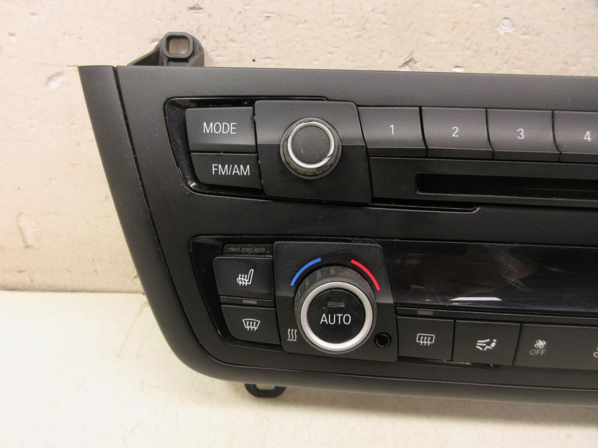 Pre-Owned 17 2017 BMW 320i Climate Temperature Navigation Audio Radio Control Panel OEM - Verify Specific Vehicle Fitment In Description - (Good)