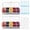 clear (2pcs), variant on INNOVATIVE LIFE Refrigerated Tray with Lid, featuring 5 removable compartments, ideal for refrigerating fruits and vegetables,Clear