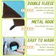 thumbnail image 5 of 4 Pcs Pet Cage Hammock Small Animal Hanging Hammock Ferret Cage Accessories Double Layer Ferret Bed for Rat Guinea Pig Squirrel Chinchilla Playing and Sleeping, Green Blue Gray Yellow, 5 of 5