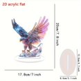 thumbnail image 2 of Honganda Bird Desktop Ornament Owl Cute 2D Acrylic Home Decoration for Indoor Table Bookshelf, 2 of 7