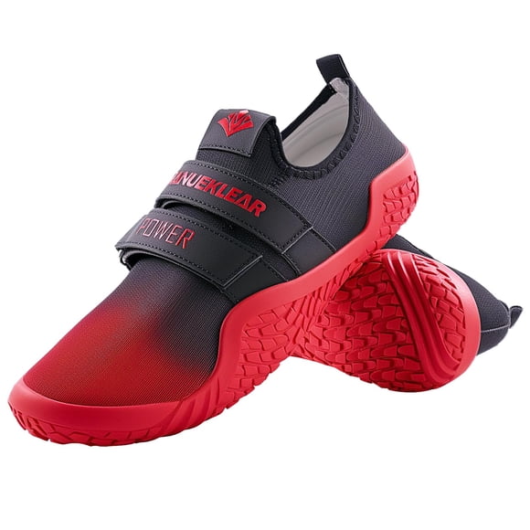 Zapatos de halterofilia MANUEKLEAR Deadlift Rojo Negro