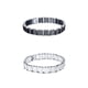 thumbnail image 4 of Minnieouse de cerámica blanca y negra, brazaletes de eslabones de cadena de acero inoxidable, joyería, brazalete de 12mm de ancho con decoración Ropa, zapatos y accesorios Miscelánea Blanco Minnieouse AP014714-02, 4 of 6
