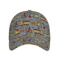 thumbnail image 2 of Naloa Original Classic Low Profile Hat Men Women Baseball Cap Dad Hat Adjustable Unconstructed Modern Excavator Print Cap, 2 of 9