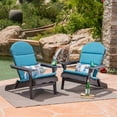 thumbnail image 2 of GDF Studio Cartagena Outdoor Water Resistant Fabric Adirondack Chair Cushions, Set of 2, Dark Teal, 2 of 6