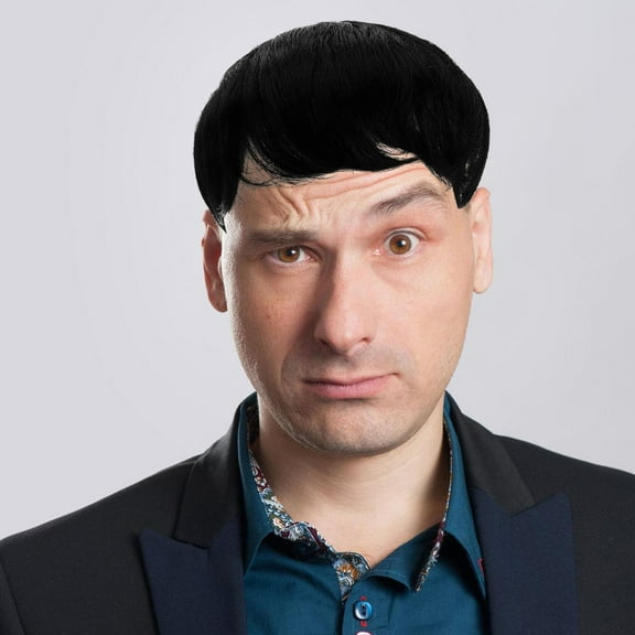 VERDANVERSE Men Short Black Wig 1Pcs for Daily Wear and Youthful Appearance