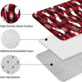 thumbnail image 5 of Red Christmas Snowman Pattern Bathroom Rugs Sets 3 Piece,Toilet Cover Set,Absorbent Non Slip Bathroom Mats Sets with U-Shaped Contour Rug Toilet Rug Set, 5 of 5