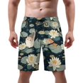thumbnail image 1 of NICKSUN Men's Swim Trunks, Cute Print Quick Dry Summer Board Beach Shorts with Mesh Lining and Pockets, 1 of 6