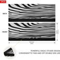 thumbnail image 5 of Coolnut 2PCS Refrigerator Door Handle Covers, ‎14"x 5.5"Nice Zebra Texture Handle Covers for Fridge and Microwave Oven,Keep Your Kitchen Appliance Clean from Smudges, Drips, Oil, 5 of 6