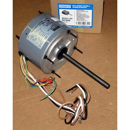 Air Conditioner Motor (Fasco D7909 Air Conditioner Condenser Fan Motor Totally Enclosed (TENV) 1/4 HP 230 Volts 1075 RPM Ball Bearing Single)