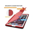 thumbnail image 3 of Magnetic Stand Case for iPad 6th / 5th Generation - [Multiple Angles] Shockproof Protective Cover with Pencil Holder & Card Slot,Auto Wake Sleep for iPad 9.7 inch 2018 2017/Pro 9.7/Air 2 Red, 3 of 7