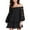 Jet Black, variant on Guess Womens Katerina Lace Smocked Mini Dress