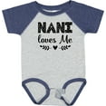 thumbnail image 3 of Inktastic Nani Loves Me Baby Clothes Girls Baby Bodysuit, 3 of 5