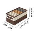 thumbnail image 2 of Lzobxe Fabric Foldable Storage Boxes Closet Drawers with Reinforced Handle, Large Stackable Organizers Bins for Clothing, Sweater, Comforter, Bedding, 2 of 5