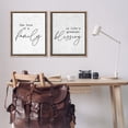 thumbnail image 2 of Stupell Industries Life's Greatest Blessing Quote Typography Painting Brown Floater Framed Canvas Art Print Wall Art, 25 x 31, Set of 2, 2 of 9