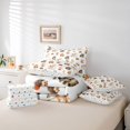 thumbnail image 6 of Manfei Kawaii Fox 7-Piece Twin Bedding,Woodland Animals Bedding Comforter Set,White,Polkadot Reversible, 6 of 7