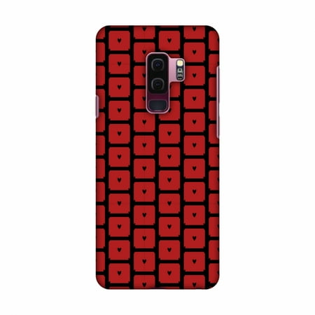 Samsung Galaxy S9 Plus Case, Premium Handcrafted Designer Hard Snap on Shell Case ShockProof Back Cover with Screen Cleaning Kit for Samsung Galaxy S9 Plus - Small Hearts Pattern