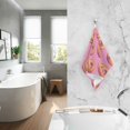 thumbnail image 2 of Yayeee 100% Cotton Hand Towels for Bathroom 16" x 28" Soft Absorbent Kitchen Towel, Pink Doughnuts, 2 of 7