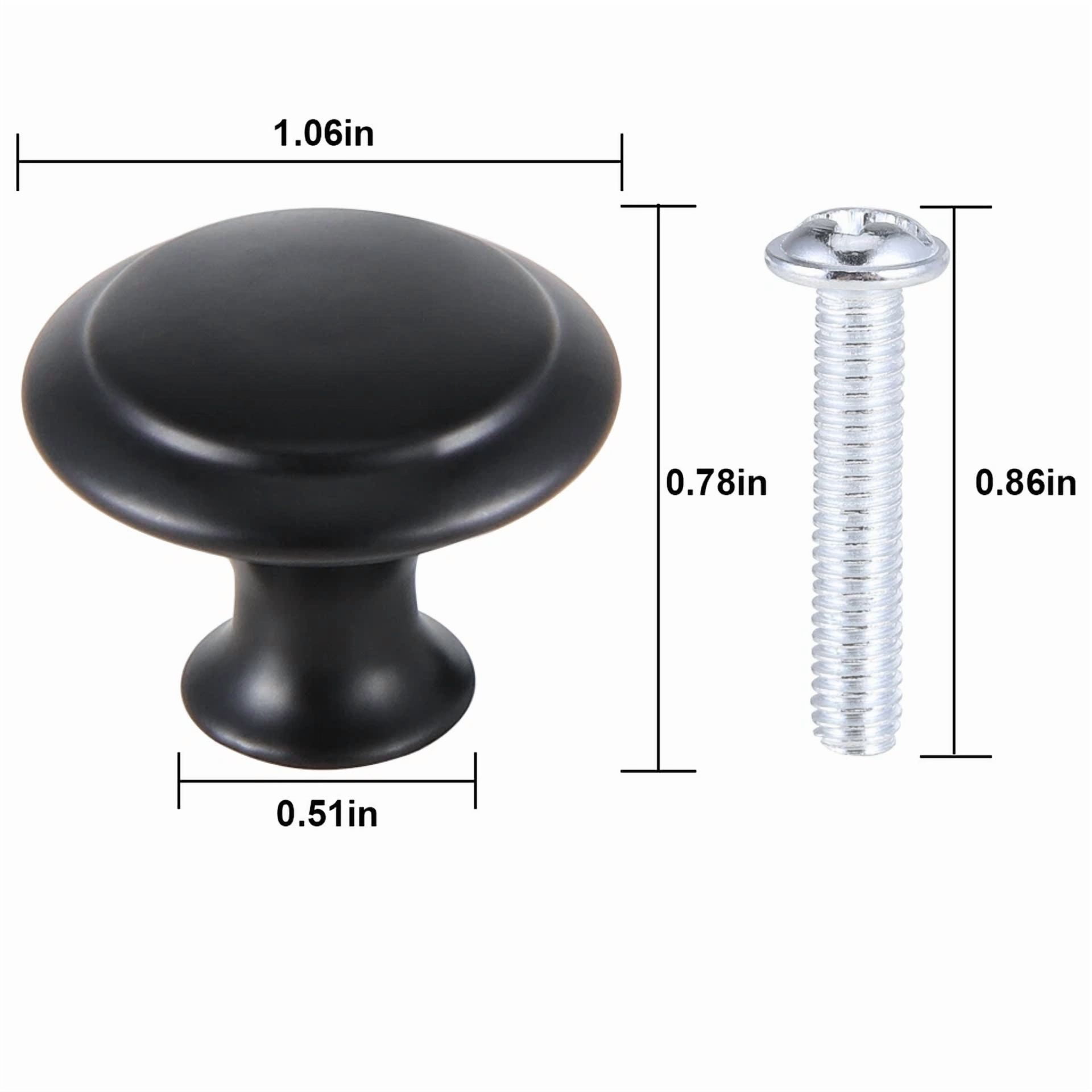 Cabinet Knobs Black Cabinet Pulls Knobs Round Drawer Knobs Screws For Furniture