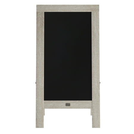 Alamont Home - Canterbury 20"W x 2-26"D x 40"H Magnetic A-Frame Chalkboard - Weathered Brown