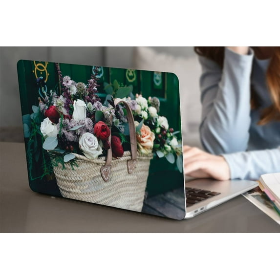 KSK KAISHEK Only for Newest MacBook Pro 15 inchs Case 2016 2017 2018 2019 Rel. Model A1707 A1990, Plastic Hard Shell, Flower 1347