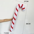 thumbnail image 3 of Bastones de caramelo gigantes de PVC para decoración navideña, adornos navideños para el hogar, suministros para árboles de Navidad, bastones de caramelo inflables para interiores, 1 unidad, 3 of 5