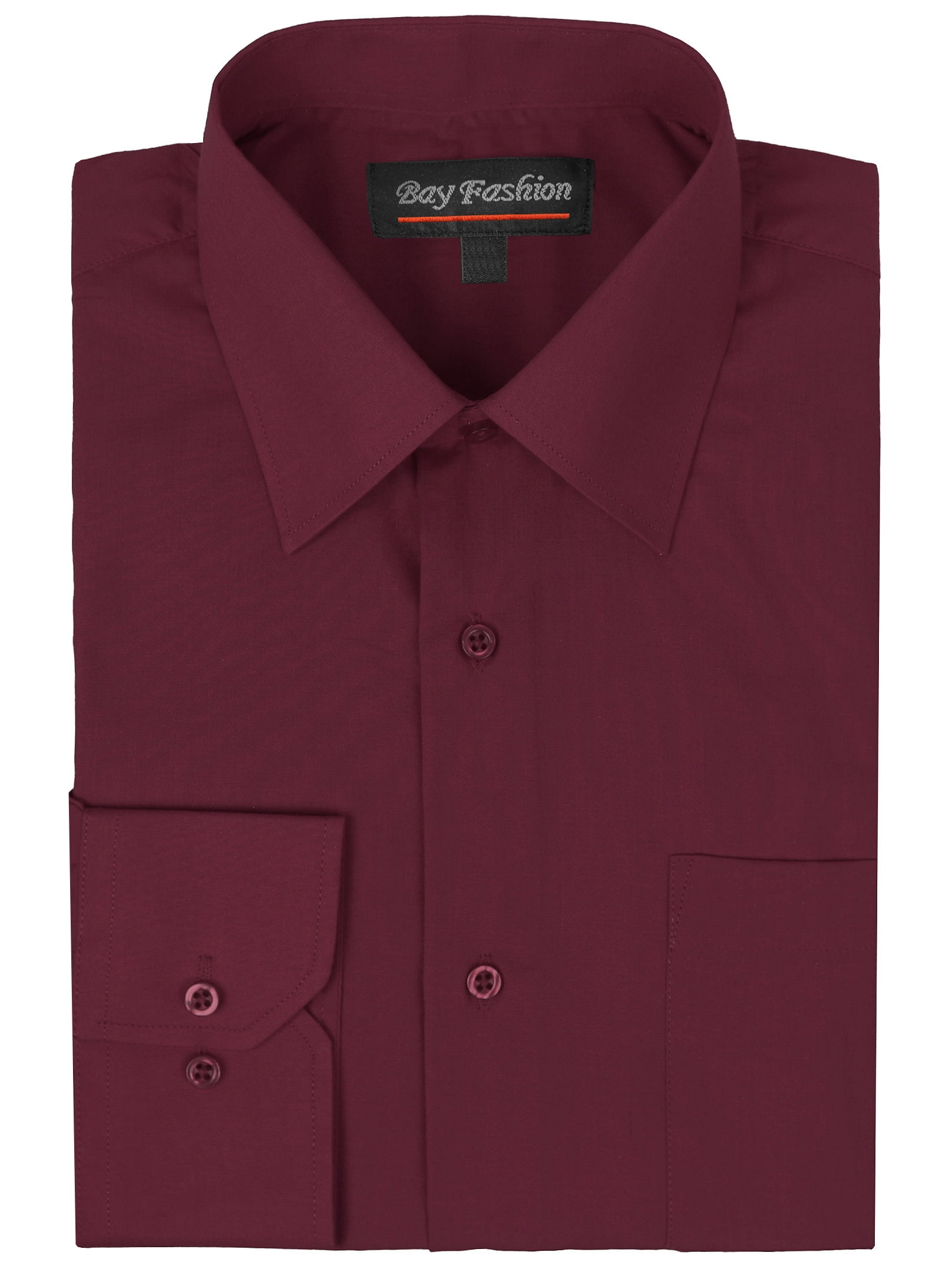 dark burgundy dress shirt Men's Utility Shirt - Fixer in Dark Burgundy Cotton Twill Large main image 1