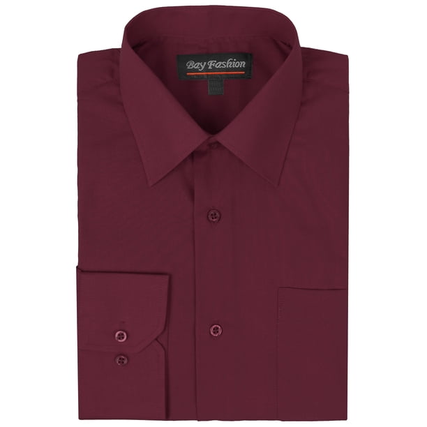 burgundy color dress shirt Boys' Burgundy Formal Dress Shirt  Oasislync
