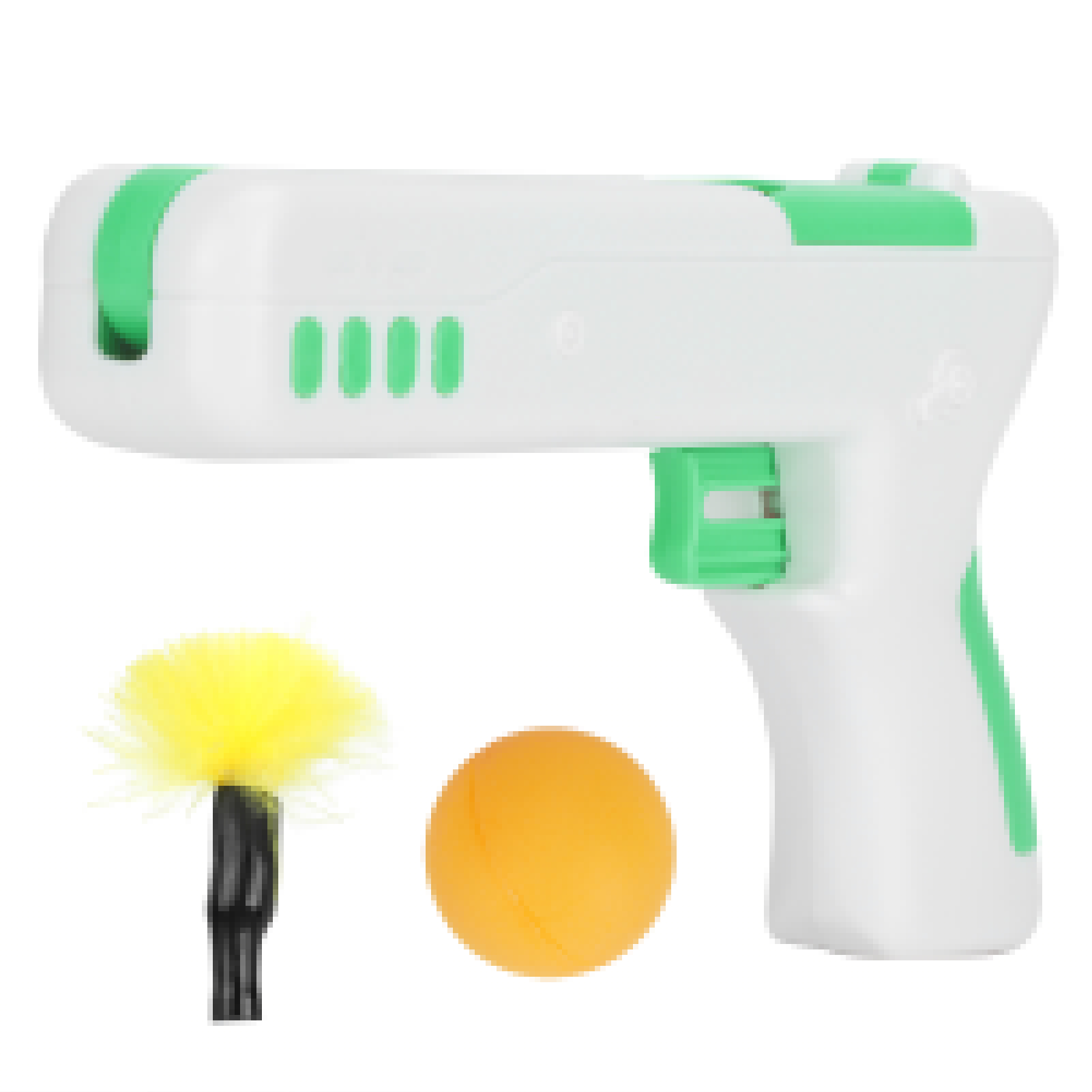 thumbnail image 2 of Cat Rebound Teaser Gun Puzzle Interactive Toy Plastic with Funny Feather Stick and Ball Green, 2 of 6