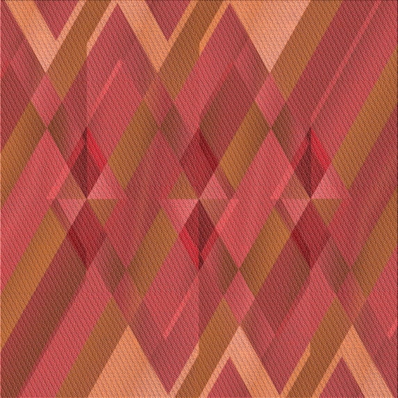 Ahgly Company Machine Washable Indoor Square Transitional Bright Orange Area Rugs, 4' Square