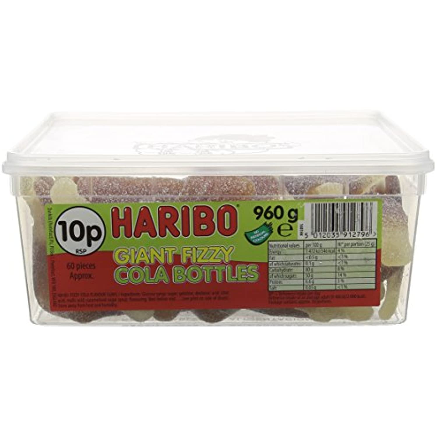 Haribo Giant Fizzy Cola Bottles (60 Pieces)