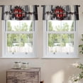 thumbnail image 2 of LALILO Kitchen Curtain Valance Nebula Universe Galaxy Nebula Rod Pocket Window Curtain 52"x 18" Set of 2, 2 of 7