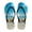 Beach Starfish, variant on Wooden Board Print Flip Flops for Women Non-Slip Rubber Sole Comfortable Thong Sandals
