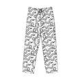 thumbnail image 6 of Uemuo Hand Drawn Snake Pattern Men's Wide Leg Palazzo Lounge Pants with Pockets Light Weight Loose Comfy Casual Pajama Pants-Medium, 6 of 9