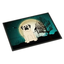 Carolines Treasures BB2207MAT Halloween Scary Mastiff White Indoor or Outdoor Mat, 18 x 0.25 x 27 in.