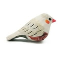 thumbnail image 2 of Bird Figurine, Hand Carved Birds Wood Décor, Art Animal Wooden Sculpted Bird with Wood Block, Vivid Bird Statue for Gift Home Table Ornament Decor (Yellow Bird), 2 of 7