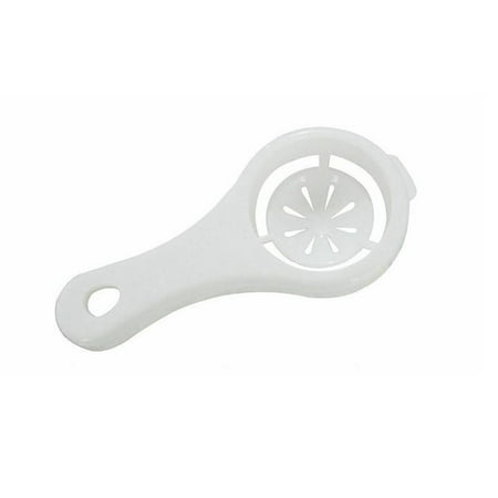 

White Egg Yolk Separator Tool Easy Cooking White Sieve Plastic Kitchen Gadget