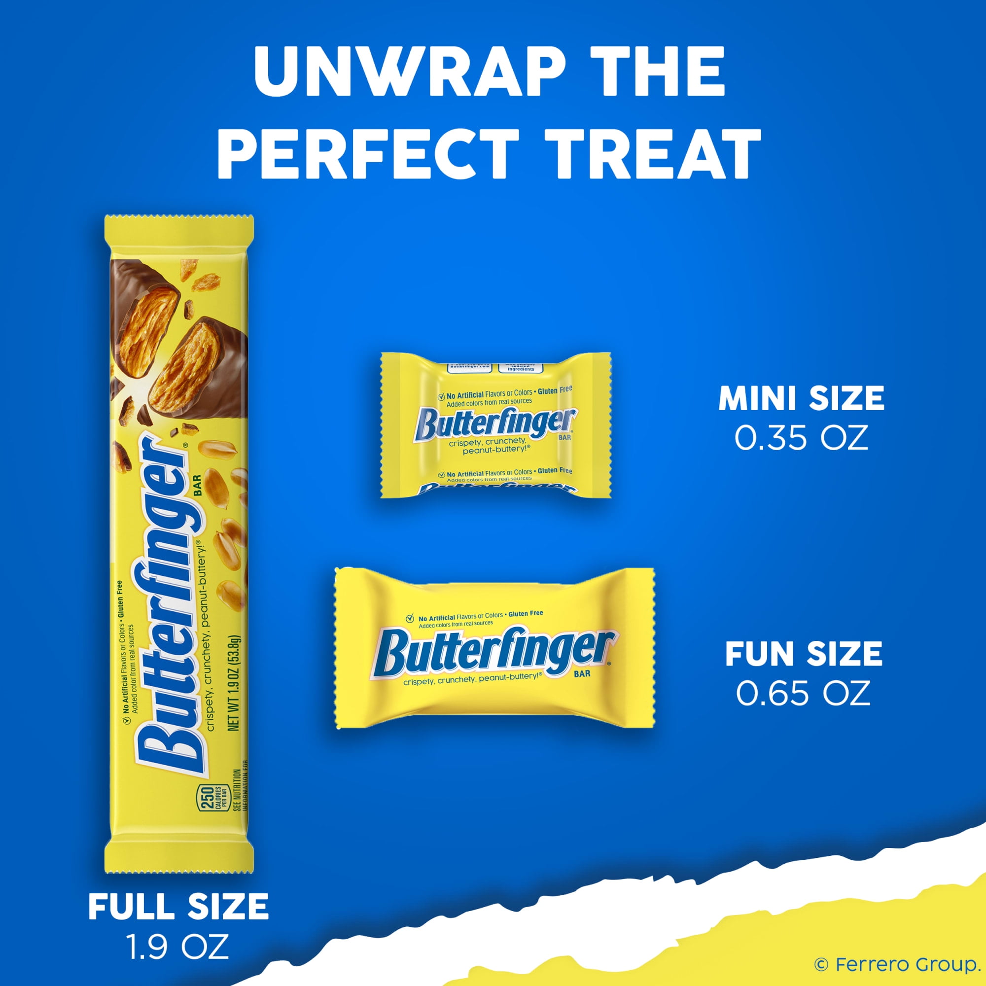 Butterfinger Minis, Peanut-Buttery, Chocolatey Candy Bars, Valentine’s Day Heart Box, 5.9 oz