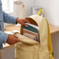 thumbnail image 5 of Solid Color Schoolbag Large Capacity Backpack for Students Daily Use, 5 of 5