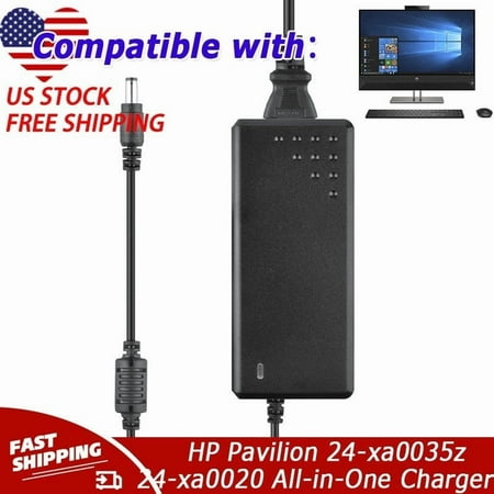 AC Adapter Compatible with HP Pavilion 24-xa0035z 24-xa0021 24-xa0020 All-in-One Charger US