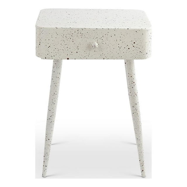 Meridian Furniture Rylan Table de Nuit en Fer Blanc