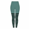 thumbnail image 2 of FDGIU Yoga Pants Stretch Pants Women's Halloween Striped Print Leggings Sports Fitness Pants Solid Colored Casual Tight Fitting Tight Peach Hip Yoga Pants Stretch Pants Tummy Control Trousers, 2 of 6
