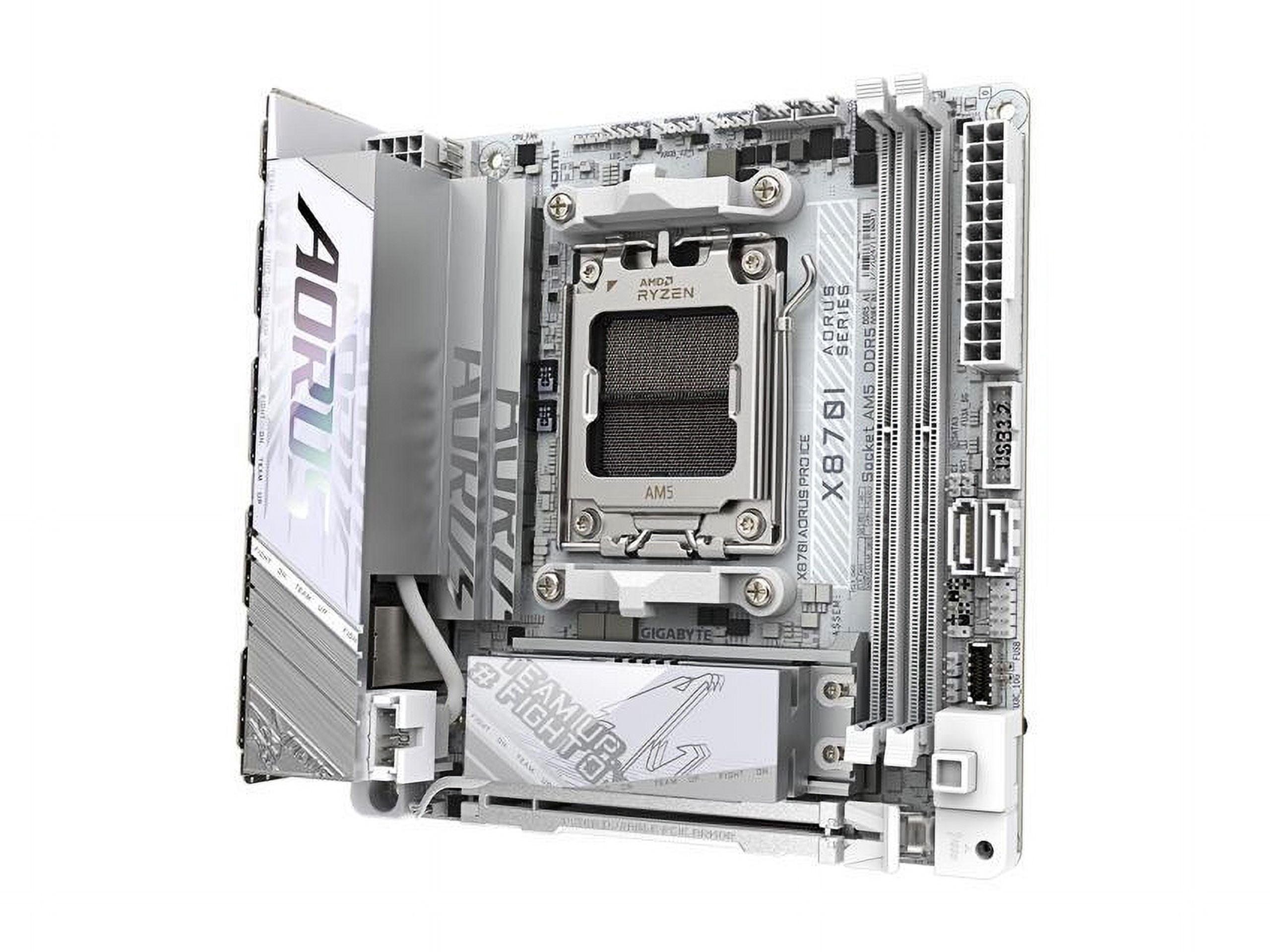 Aorus Ultra Durable X870I AORUS PRO ICE Gaming Desktop Motherboard - AMD X870 Chipset - Socket AM5 - Mini ITX (x870iaorusproice)