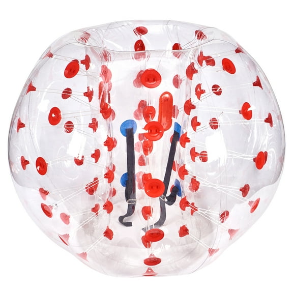 KFFKFF Blow-Up Bumper Sphere Single Pack, 5FT/1.5M Body-Sized Zorb Orbs for Adolescents & Adults, 0.8mm Durable PVC Human-Sized Hamster Bubble Balls for Outdoor Group Fun