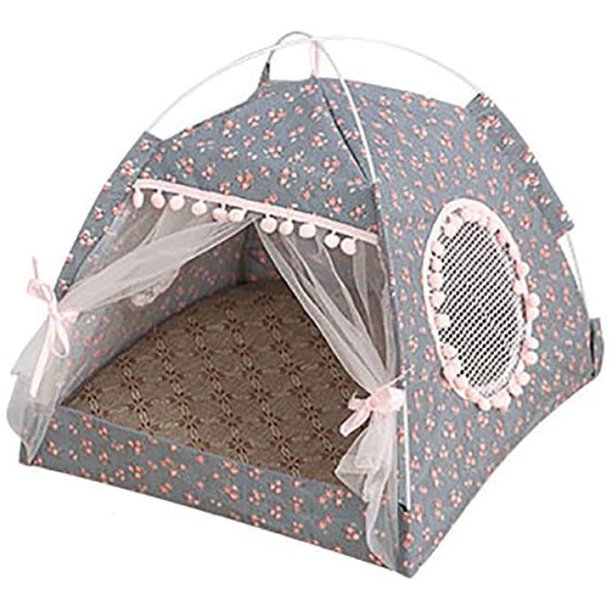 Cama de verano para gatos, tienda para gatos, casa para gatos, cueva, cama cómoda para gatos, cueva para gatos, casa para gatos, cama para gatos (38x38cm) Namotu LKX-0766-1