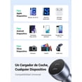thumbnail image 4 of Cargador de Auto UGREEN Negro 40W Carga Rápida con 2 Puertos USB Tipo C, 4 of 7