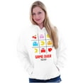 thumbnail image 4 of PACMAN Game Over Tic Tac Toe Ghosts Hoodie Sweatshirt Women Men Brisco Brands S, 4 of 6