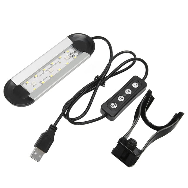 Accesorios para acuarios, luz para acuario, luz LED completa ajustable para pecera, luz para pecera plantada, estética elegante Jadeshay A