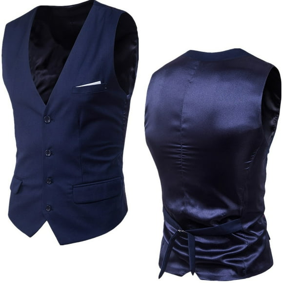 Styesk Jackets for Men Men's Solid Breasted Suit-Neck Button Suit Jackets Top